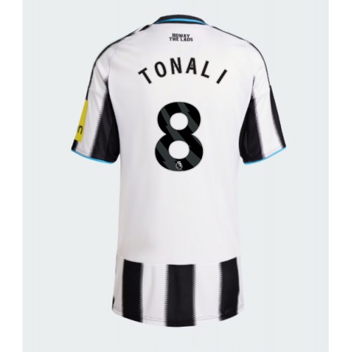 Stroje piłkarskie Newcastle United Sandro Tonali #8 Koszulka Podstawowej dla damskie 2025-26 Krótki Rękaw